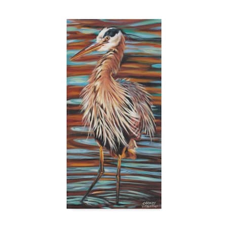 Carolee Vitaletti 'Watchful Heron Ii' Canvas Art,24x47